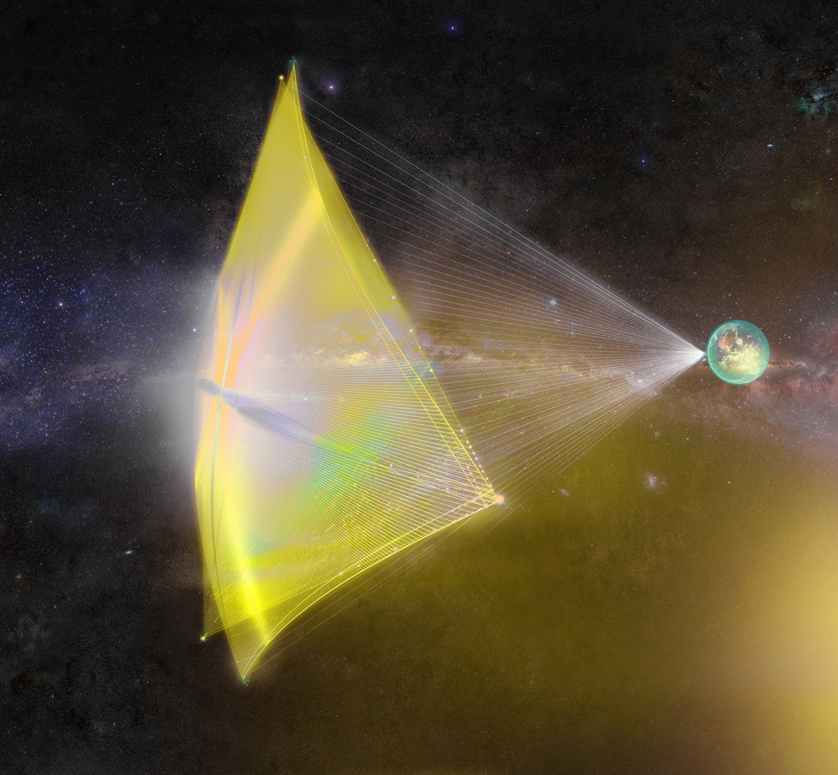 Laser-propelled Nanocraft. Credit: Breakthrough Starshot Initiative